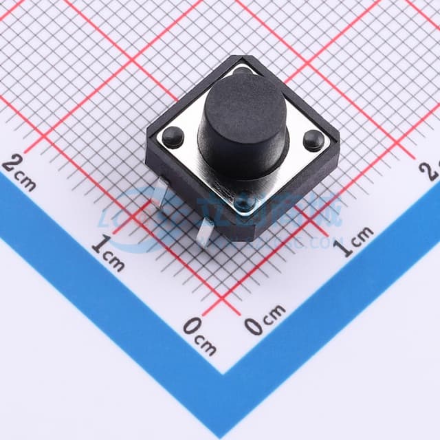 12*12*8.5mm 直插 轻触开关实物图