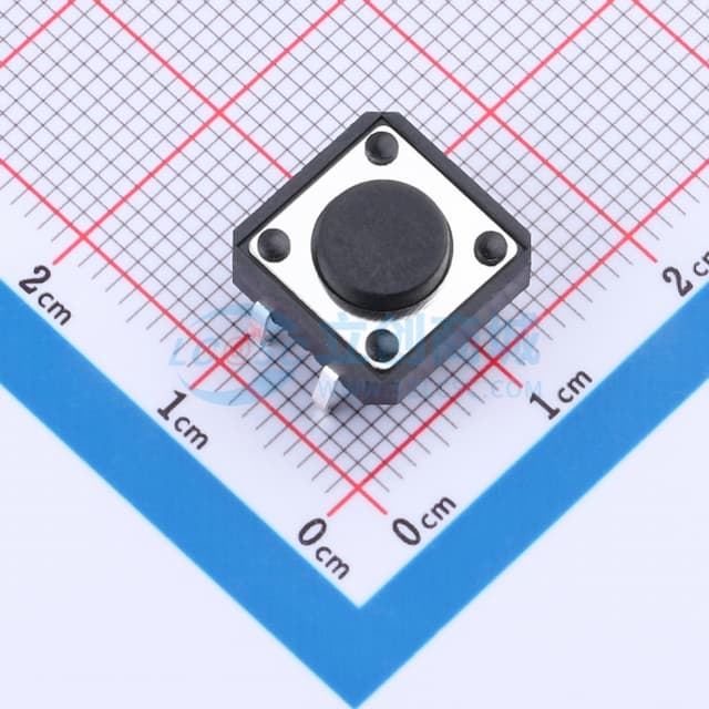 12*12*5.0mm 直插 轻触开关实物图