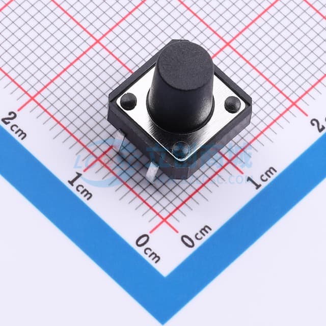 12*12*12mm 直插 轻触开关实物图
