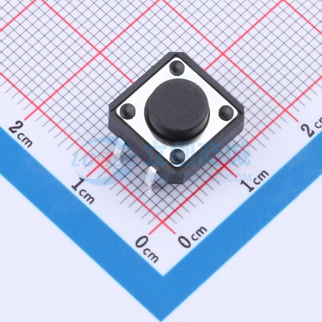 12*12*5.5mm 直插 轻触开关实物图