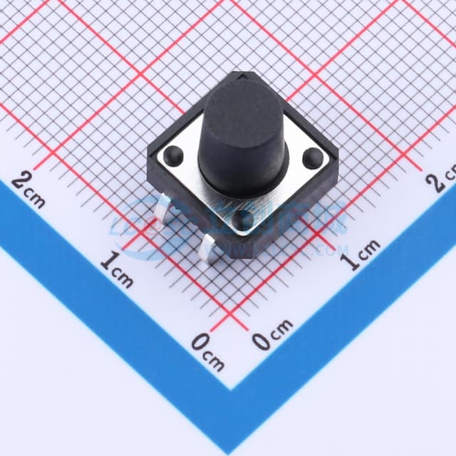 12*12*11mm 直插 轻触开关实物图
