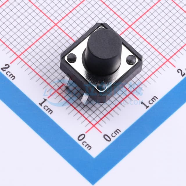 12*12*9.5mm 直插 轻触开关实物图