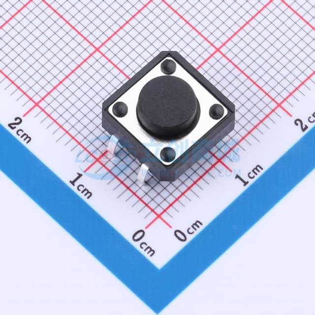 12*12*5.5mm 直插 轻触开关实物图