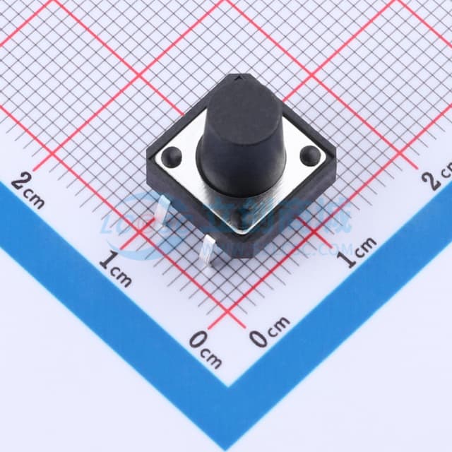 12*12*11.5mm 直插 轻触开关实物图
