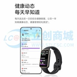 HONOR(荣耀)手环10 银石灰 智能手环 轻薄双曲面 健康晨报 心率血氧监测运动手环缩略图