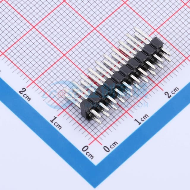 2x10P 间距:2.54mm 方针 直插实物图