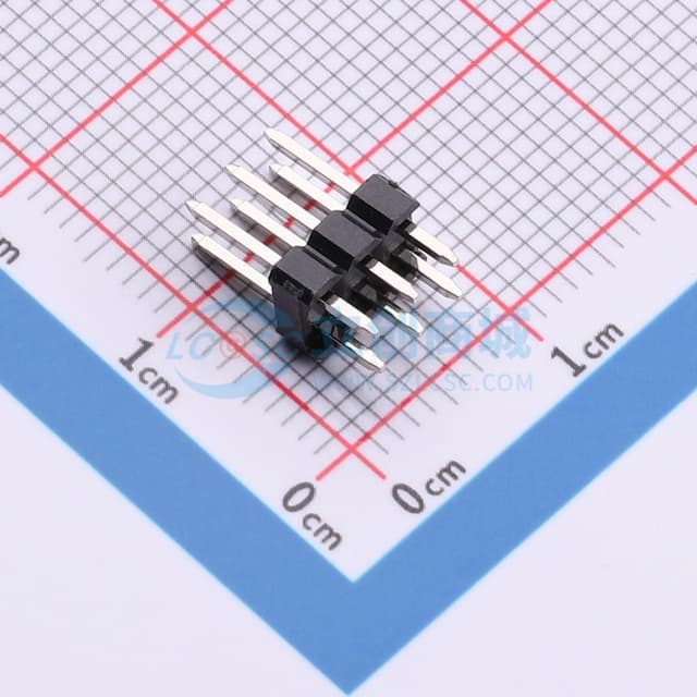 2x3P 间距:2.54mm 方针 直插实物图