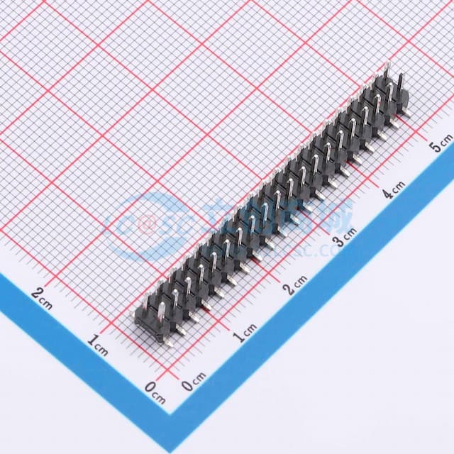 2x20P 间距:2.54mm 方针 立贴实物图