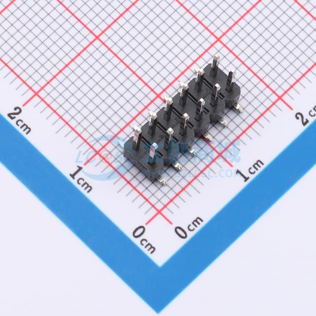 2x6P 间距:2.54mm 方针 立贴实物图