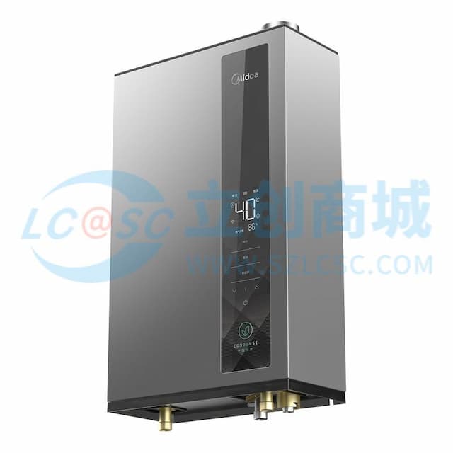 Midea(美的) SLQ27-16LN1 冷凝式燃气热水器 钛钢灰 12T 电辅加机械防冻实物图