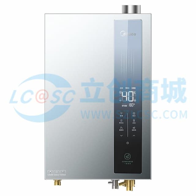 Midea(美的) JSLQ27-16LN3S 冷凝式燃气热水器 瓦特纳银 12T 电辅加机械防冻实物图
