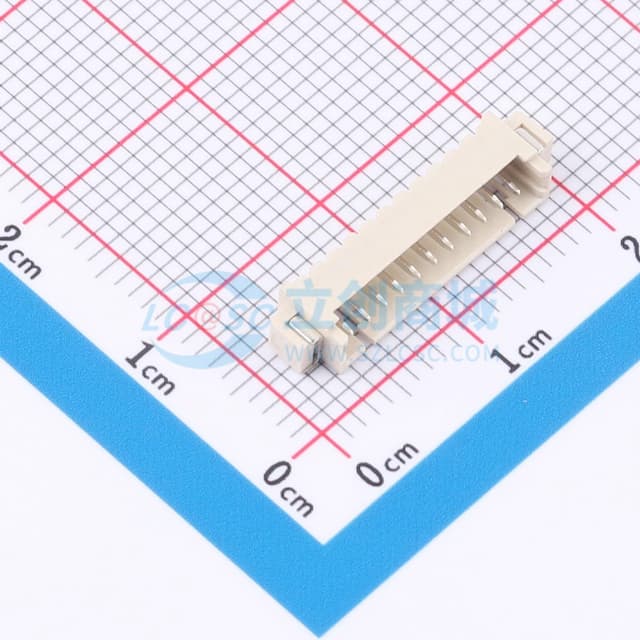 米色 1x11P 间距:1.25mm 卧贴 系列:PicoBlade(MX 1.25)实物图