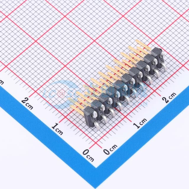 2x10P 间距:2.54mm 方针 立贴实物图