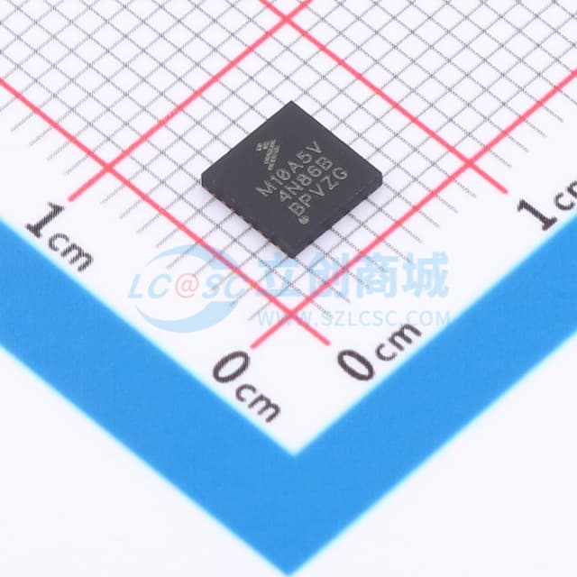 支持安全与完整性模块、模拟模块的微控制器实物图