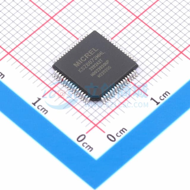 集成物理层（PHY）的三端口10/100Mbps集成式管理型交换机实物图