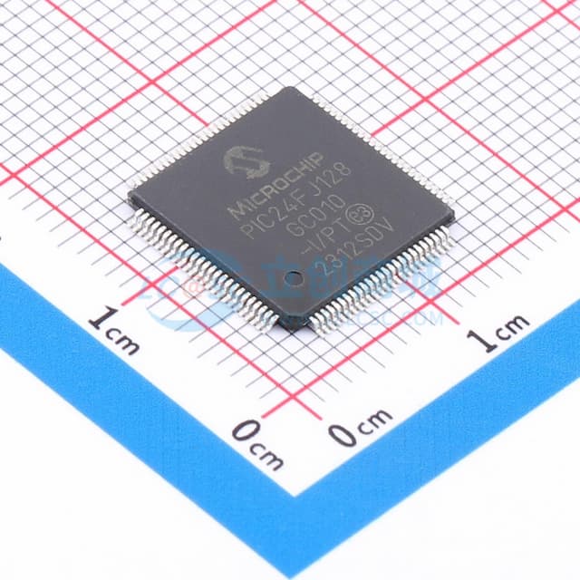 具备12位流水线式A/D、Σ-Δ型A/D、USB即插即用功能和XLP技术的16位闪存微控制器实物图