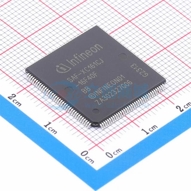 采用C166SV2内核的16位单片机实物图