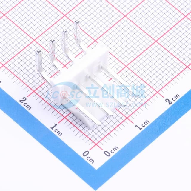1x4P 间距:3.96mm 弯插 【插件】实物图