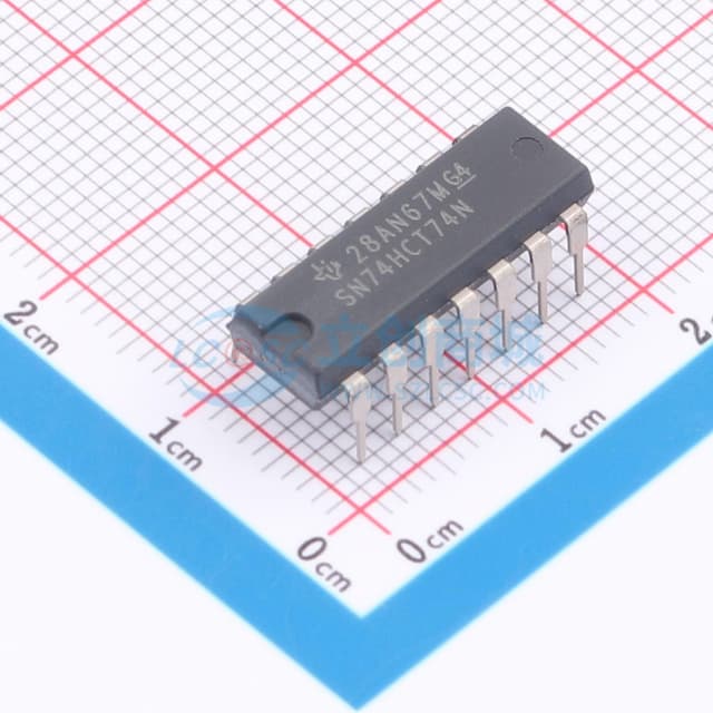 具有清零和预设功能的双路D型正边沿触发式触发器实物图