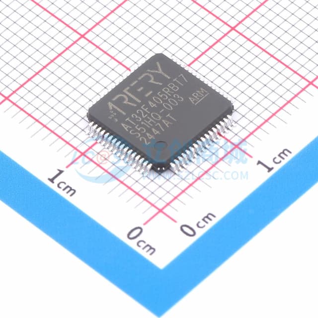 基于ARM 32位Cortex-M4F微控制器，配有闪存、sLib、定时器、ADC、通信接口实物图