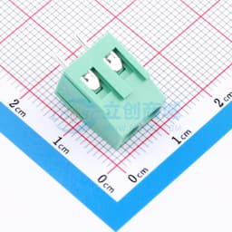 1x2P 5.08mm 直插 排数:1 每排P数:2【螺钉】缩略图