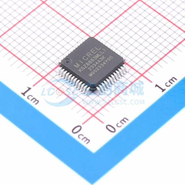 集成3端口10/100管理型交换机与PHY实物图